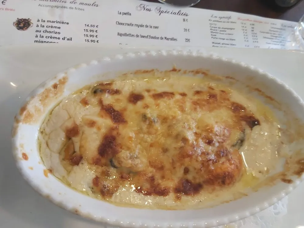 Cassolette de Poisson Et Saint Jacques En Gratin